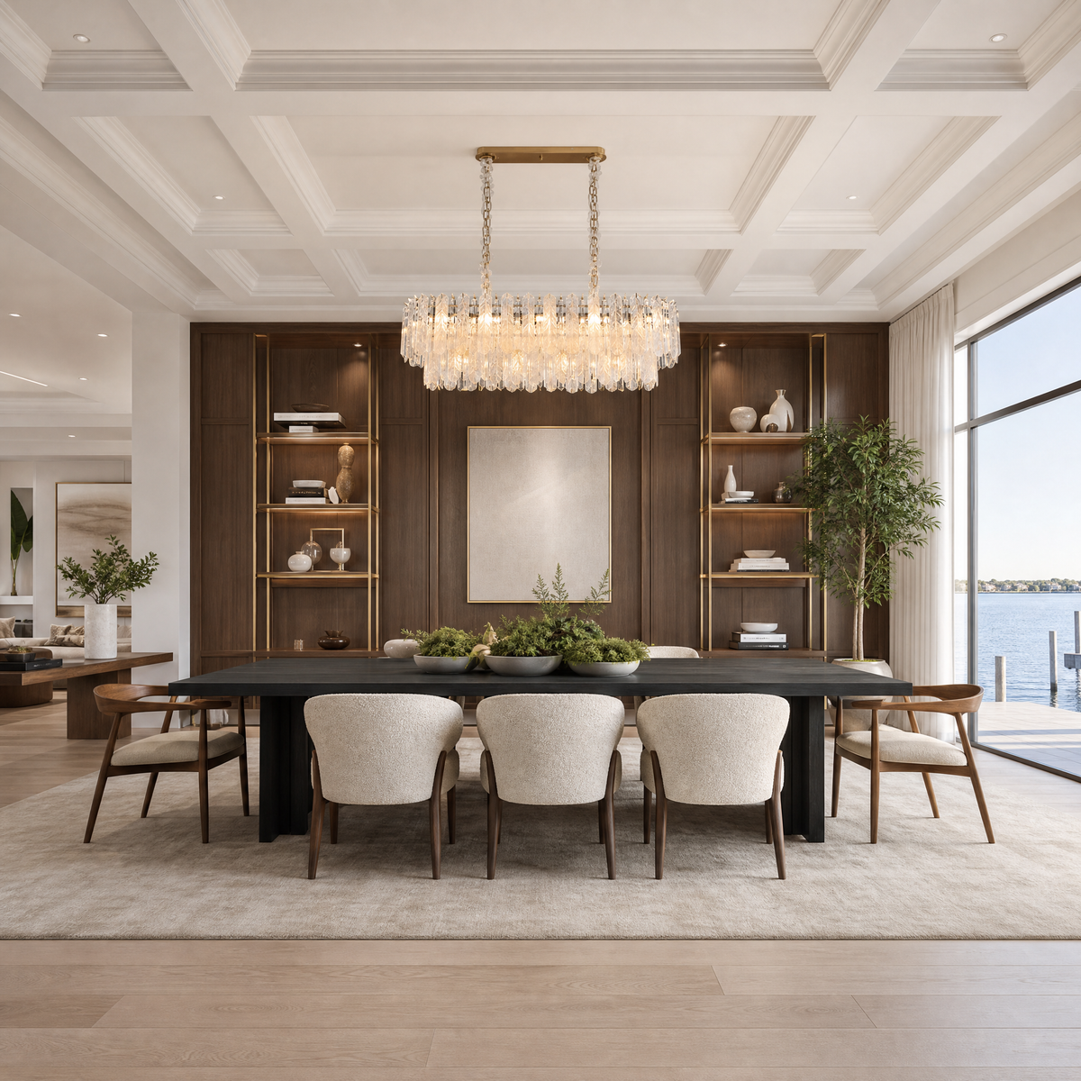 Quadro Glass Rod Linear Chandelier