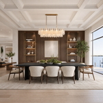 Quadro Glass Rod Linear Chandelier