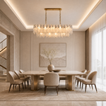 Quadro Glass Rod Linear Chandelier