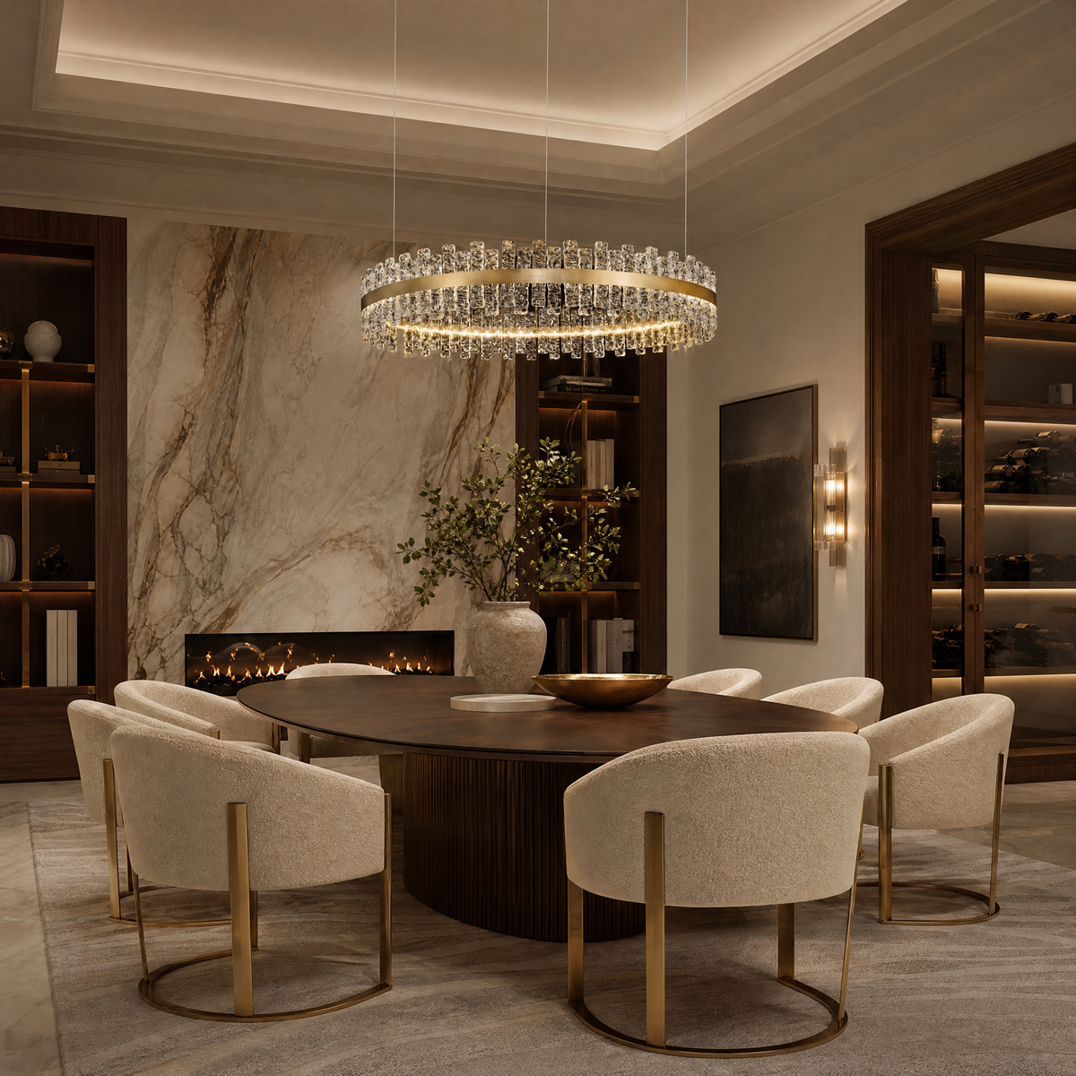 Quartz Glass Chandelier