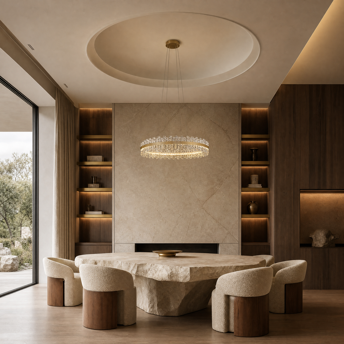 Quartz Glass Chandelier