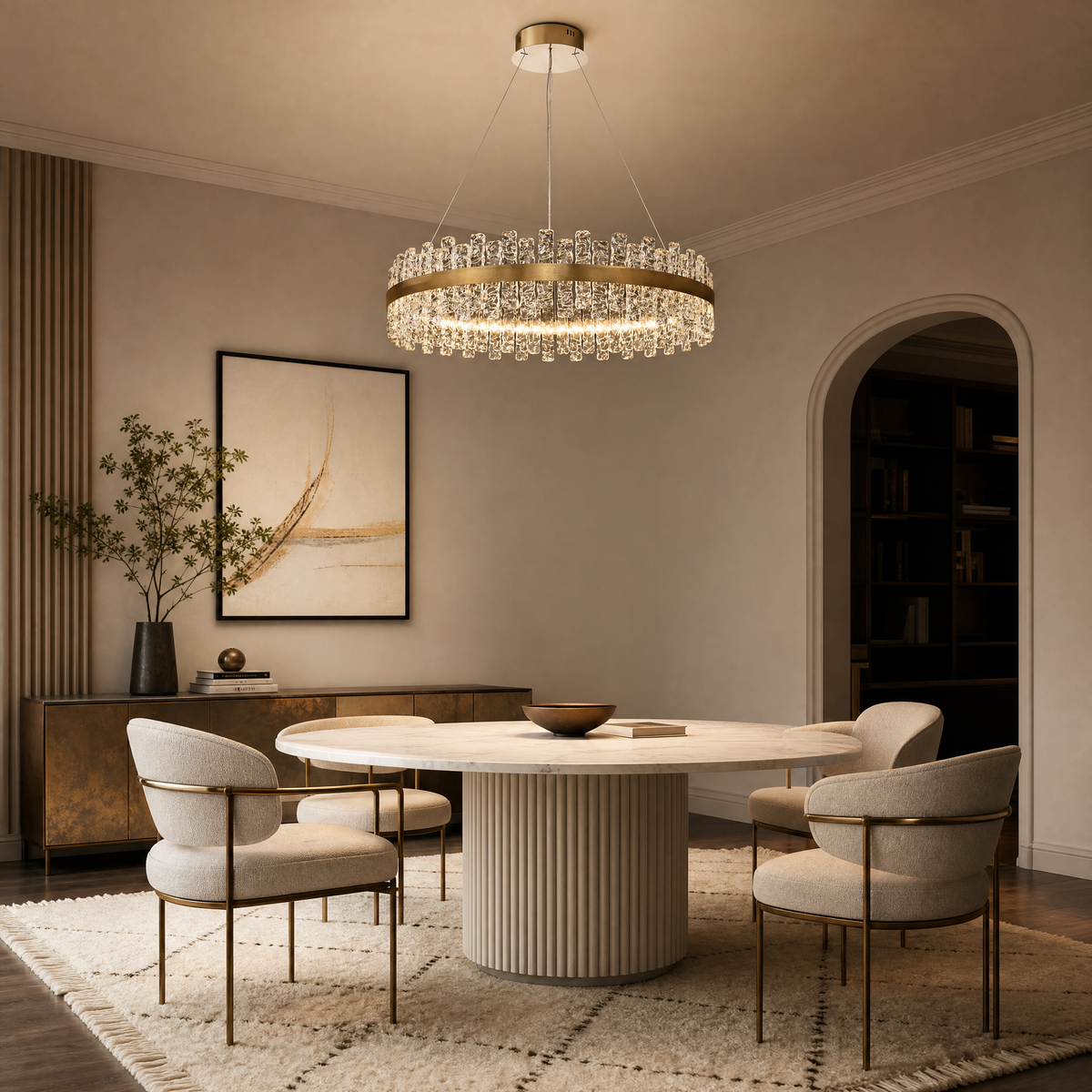 Quartz Glass Chandelier
