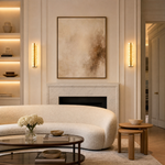 Quartz Linear Glass Wall Sconce 23"