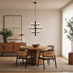 Ramo Alabaster Large Black Chandelier