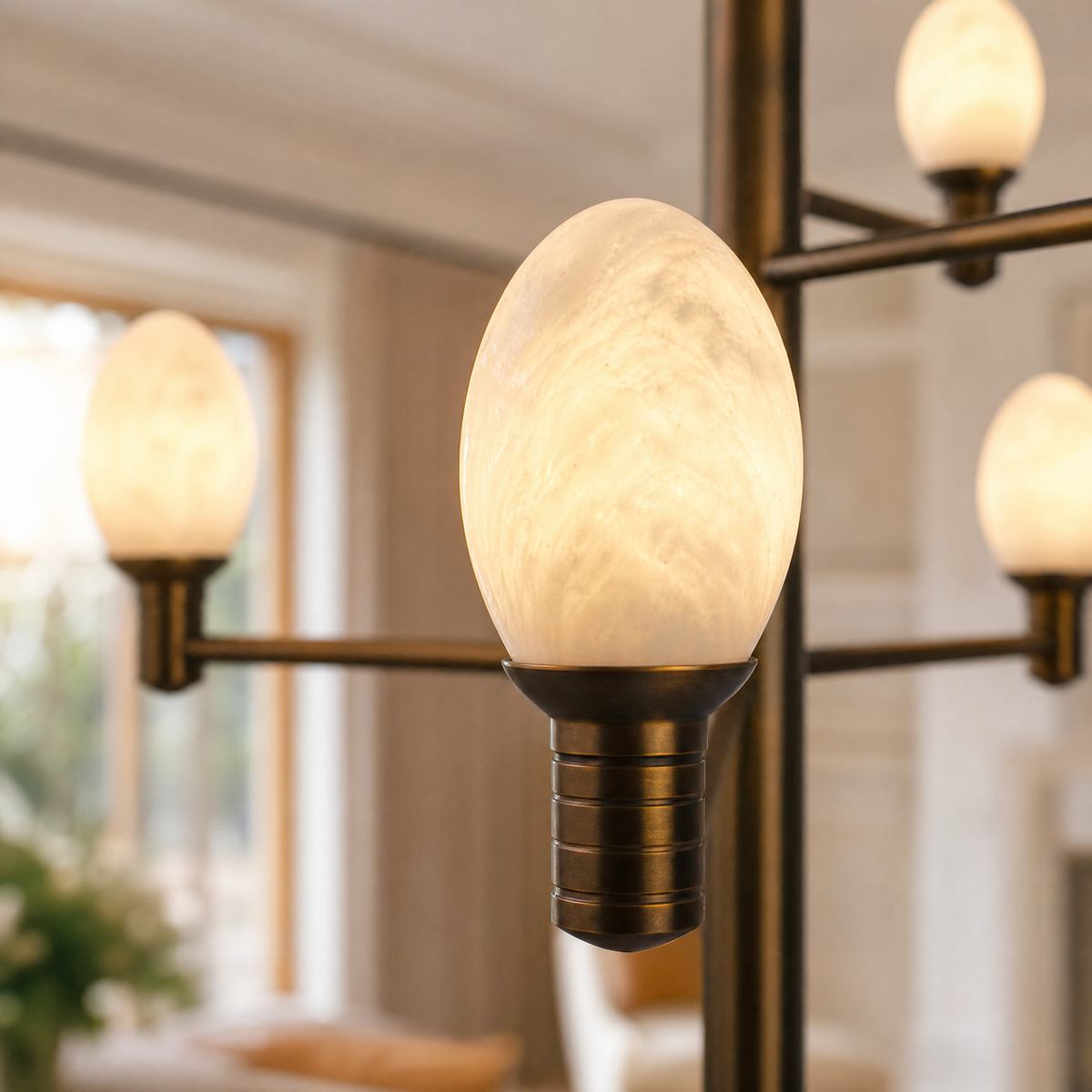Ramo Brass Living Room Chandelier