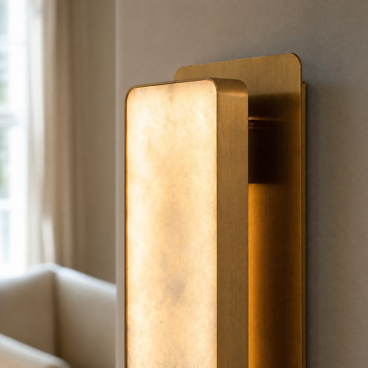 Rect Plate Wall Sconce