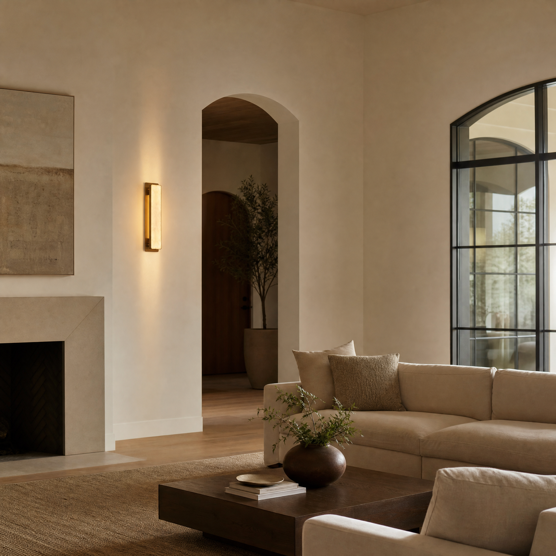 Rect Plate Wall Sconce