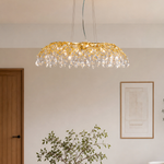 Rectangular Pear Dome Downward Branch Chandelier 1100 - Gold