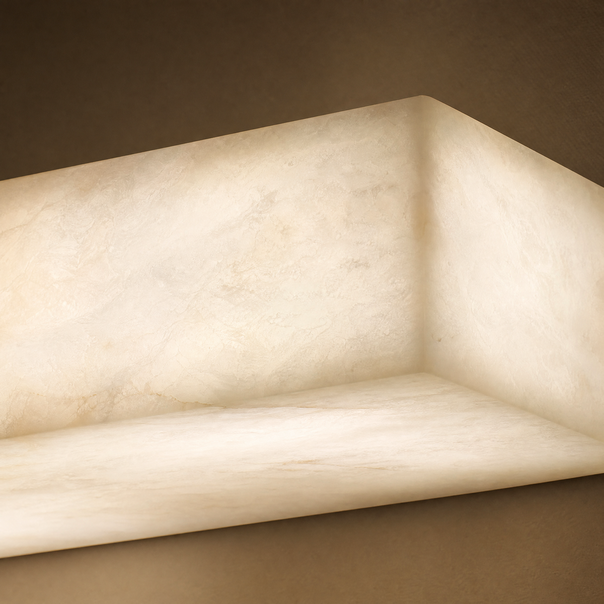 Rectangular Shelf Wall Alabaster