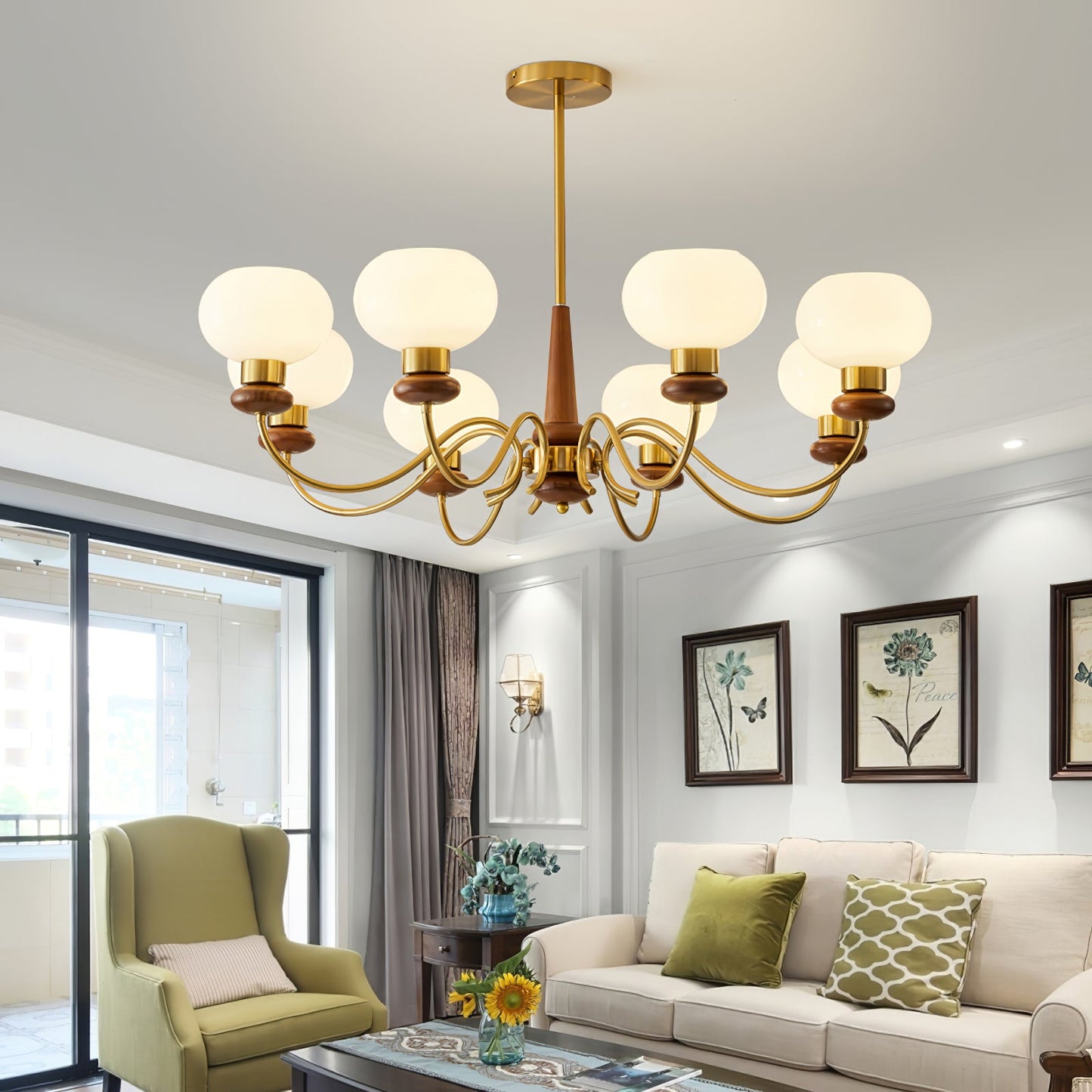 Regency Globe Chandelier - YIOSI