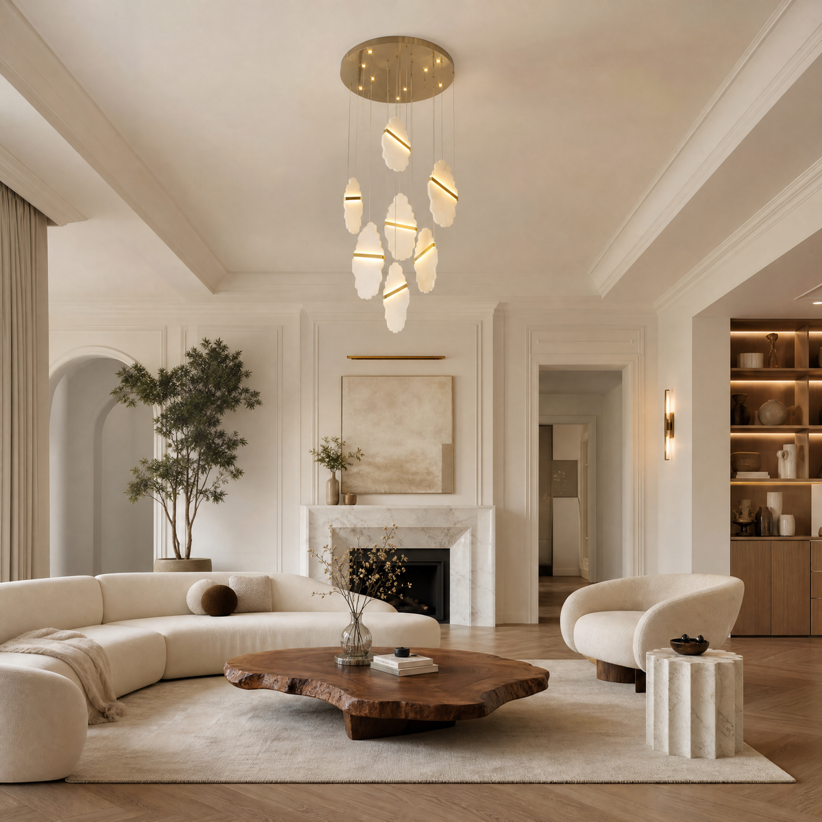 Relieva Sculpted Modern Chandelier Lighting