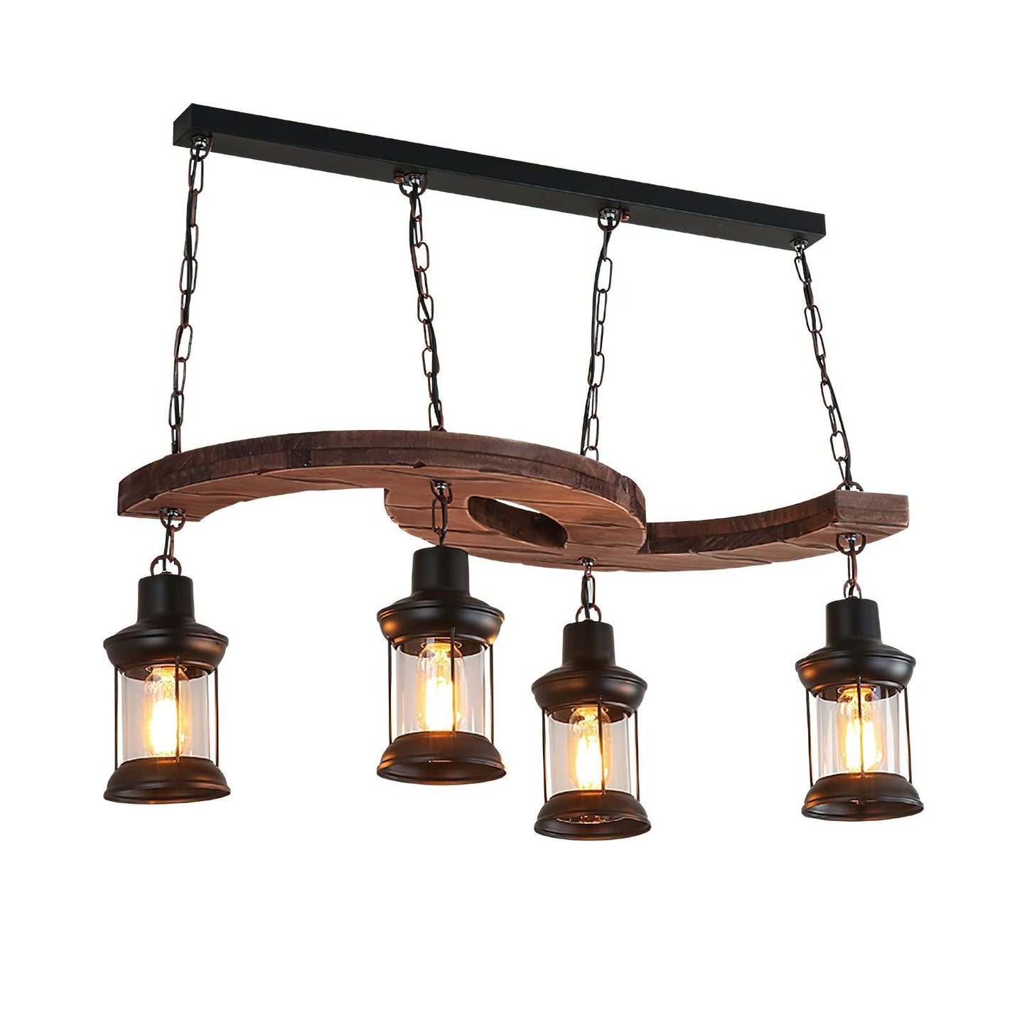 Retro Boat Wood Chandelier - YIOSI