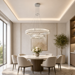 Roccia Stone Crystal Duo Chandelier