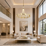 Rococo Dream Modern Sculptural Ring Chandelier