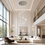 Rococo Dream Modern Sculptural Ring Chandelier