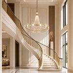 Rococo Dream Modern Sculptural Ring Chandelier