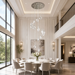 Rococo Dream Modern Sculptural Ring Chandelier