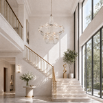 Rococo Dream Modern Sculptural Ring Chandelier