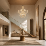 Rococo Dream Modern Sculptural Ring Chandelier