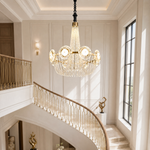Rococo Dream Modern Sculptural Ring Chandelier