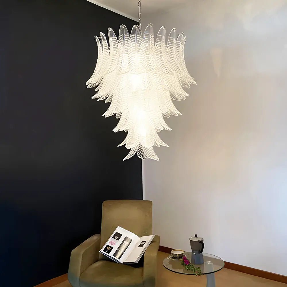 Rosalind Murano Clear Glass Chandelier - YIOSI