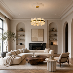Round Block Chandelier