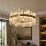 Round Block Chandelier