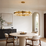 Round Golden Crystal Island Chandelier-1000
