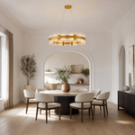 Round Golden Crystal Island Chandelier-1000