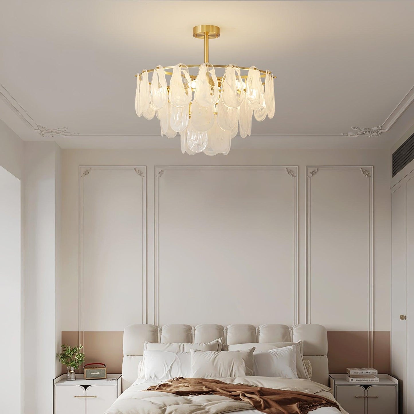Round Cloud Glass Chandelier - YIOSI