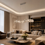 Rugiada Crystal Halo Chandelier