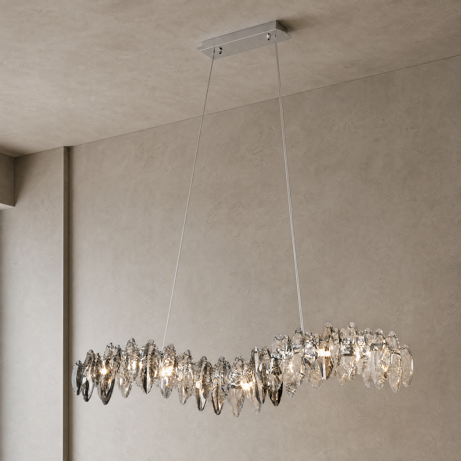 Crystal Halo Chandelier