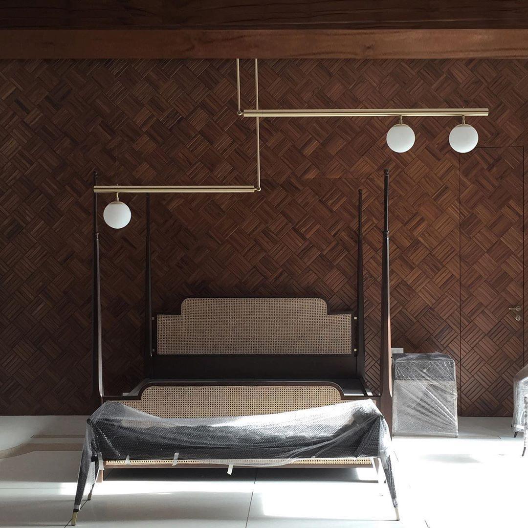 Vakkerlight Satellite Geometric Modern Ceiling Pendant Light – Gold/Black/Brass
