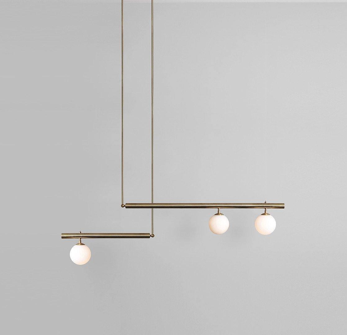 Vakkerlight Satellite Geometric Modern Ceiling Pendant Light – Gold/Black/Brass