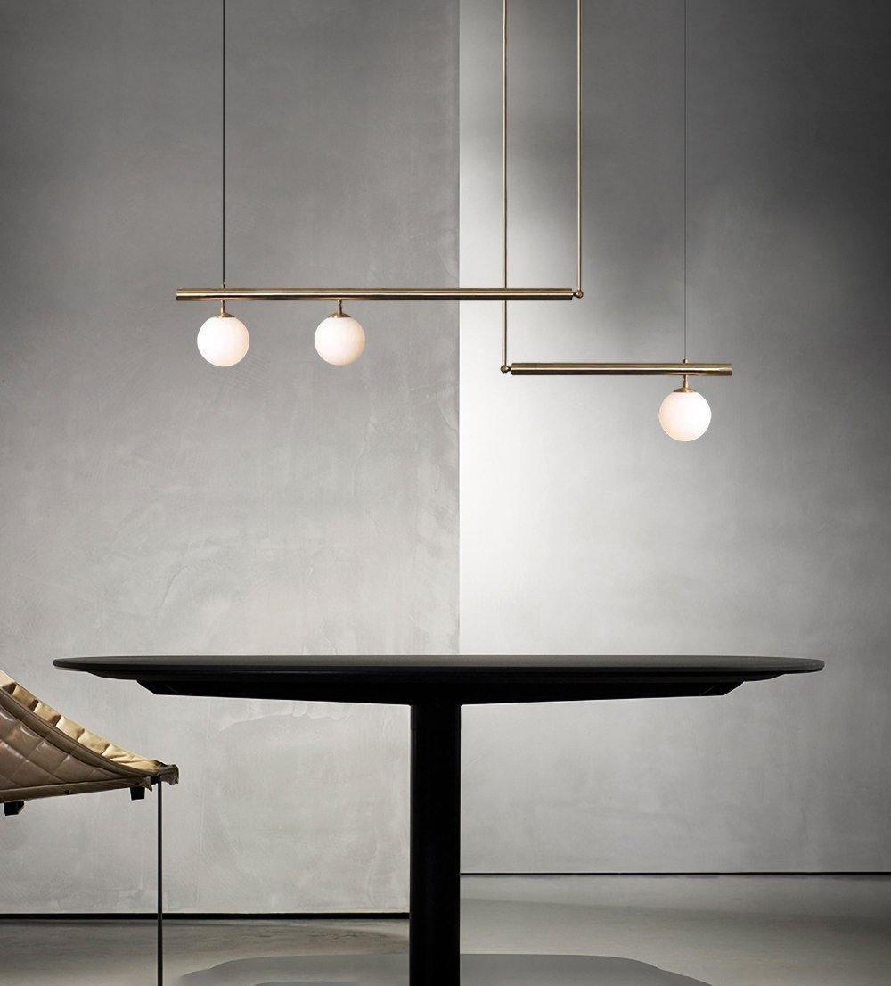 Vakkerlight Satellite Geometric Modern Ceiling Pendant Light – Gold/Black/Brass