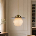 Saturn Pendant Classic Alabaster