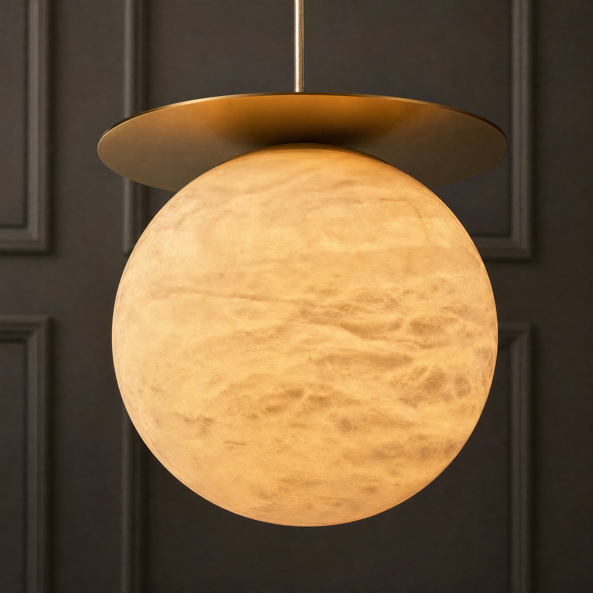 Saturn Pendant Classic Alabaster