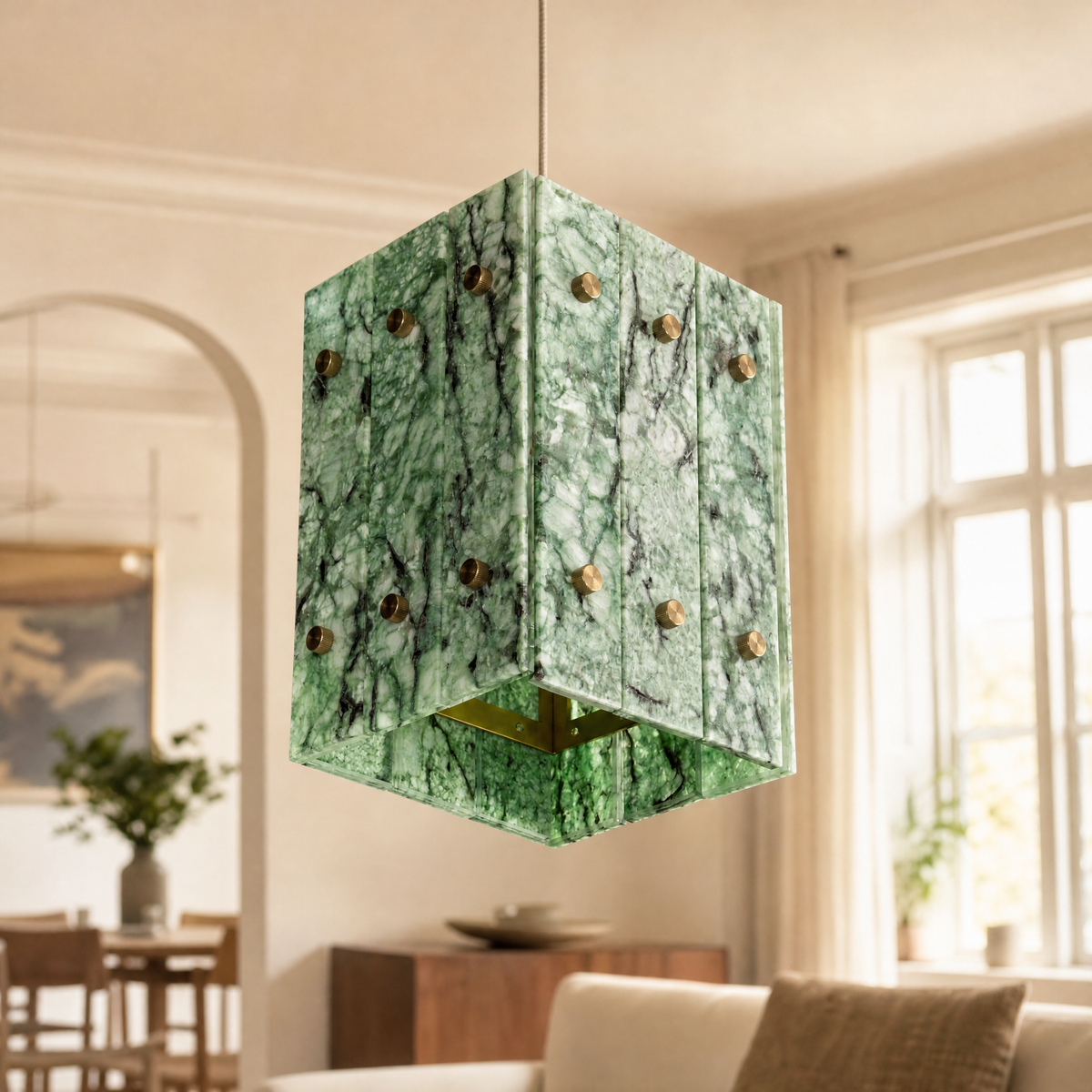 Majestone Stone Cube Mini Pendant