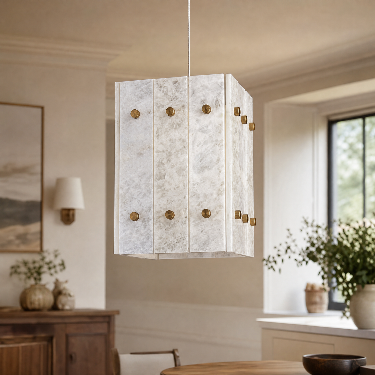 Majestone Stone Cube Mini Pendant