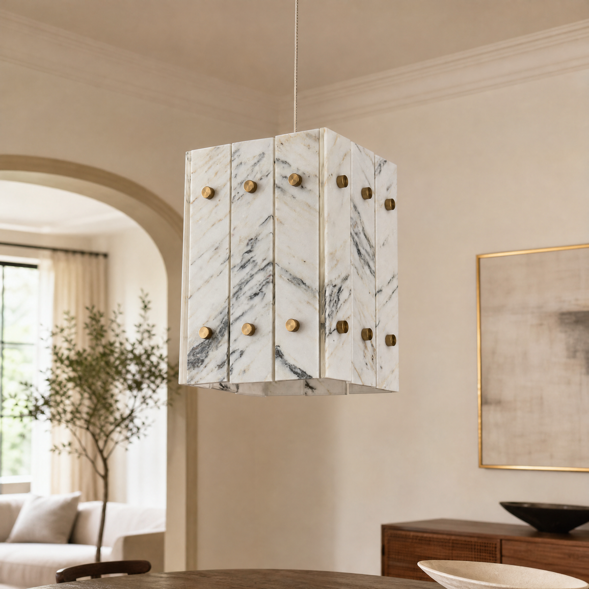 Majestone Stone Cube Mini Pendant