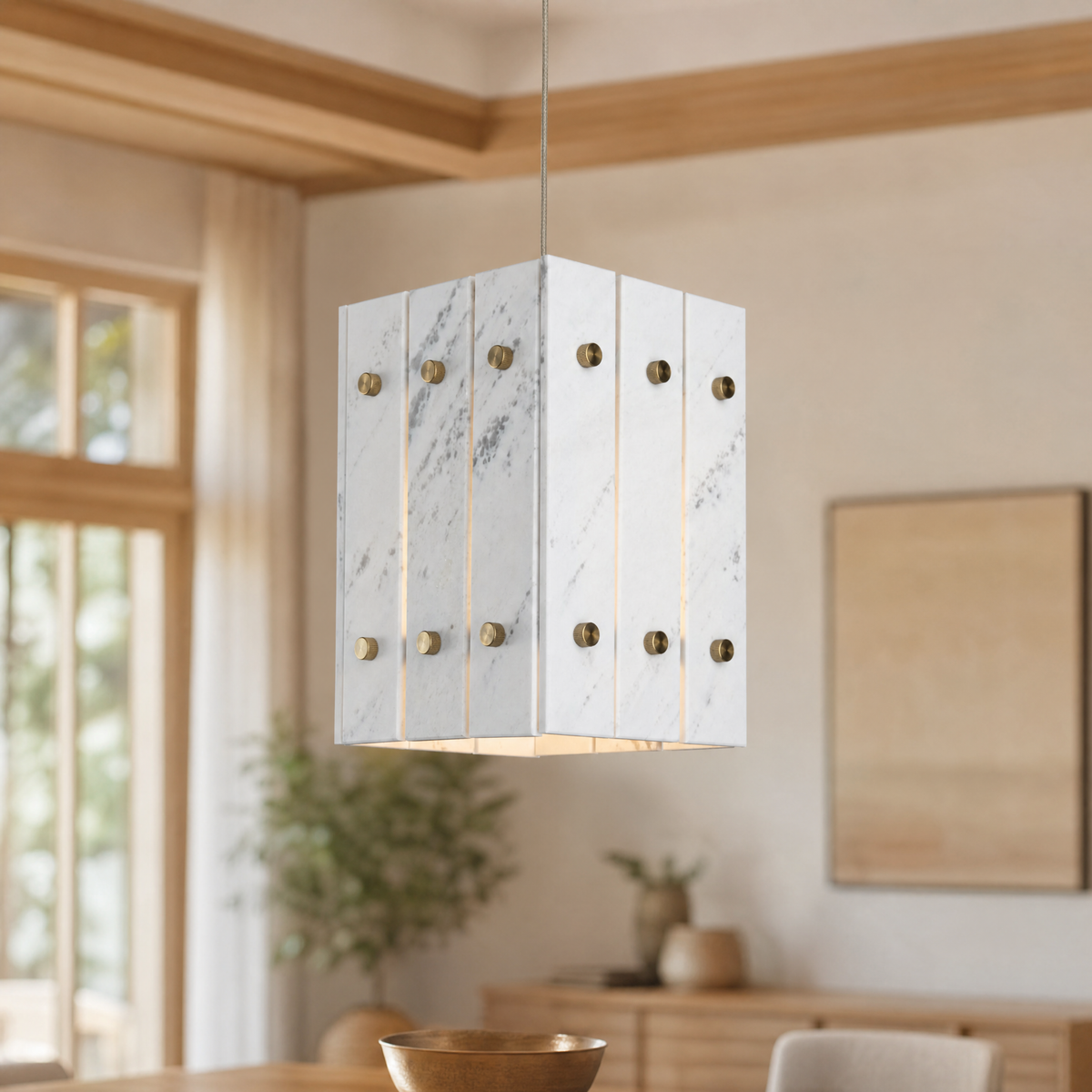 Majestone Stone Cube Mini Pendant
