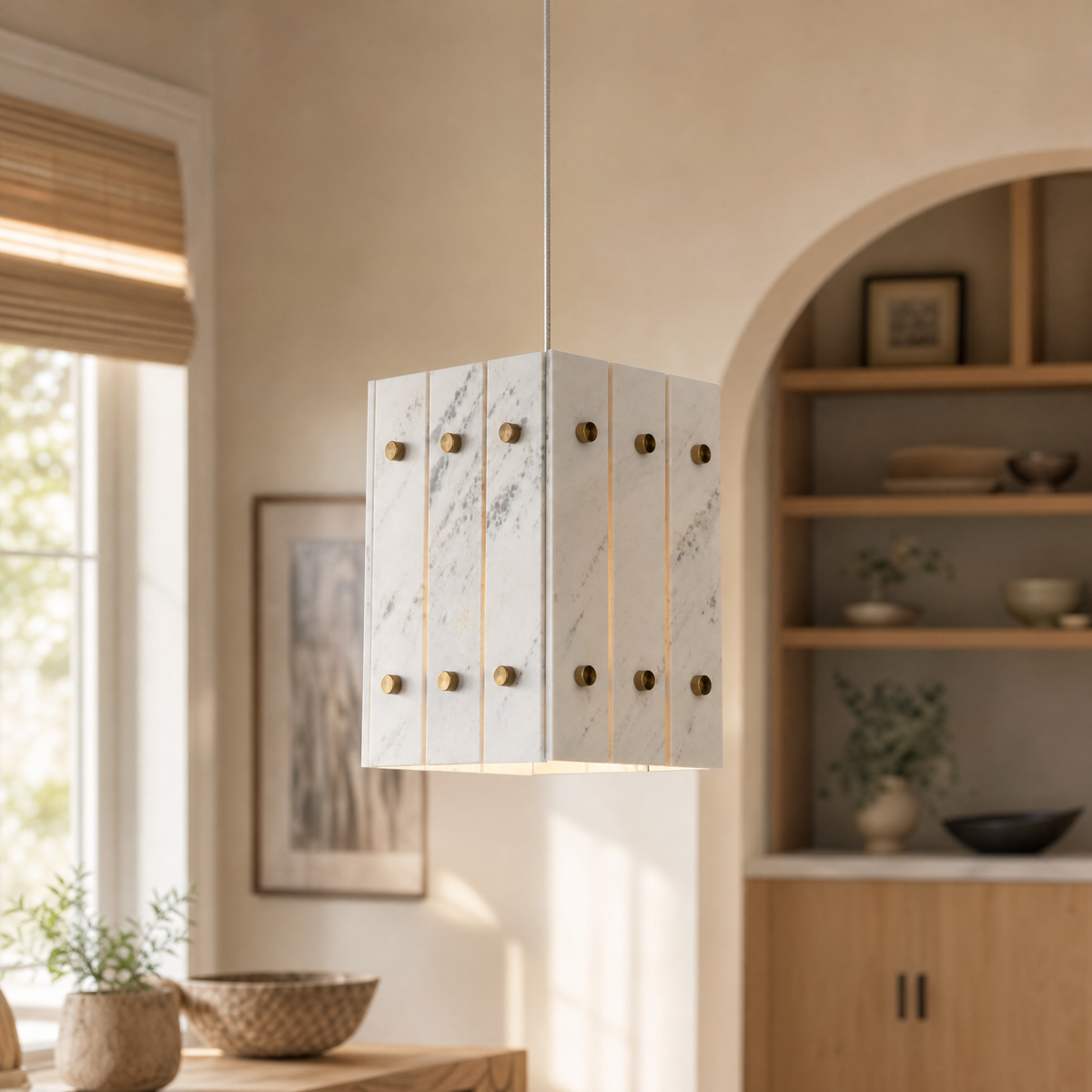 Majestone Stone Cube Mini Pendant