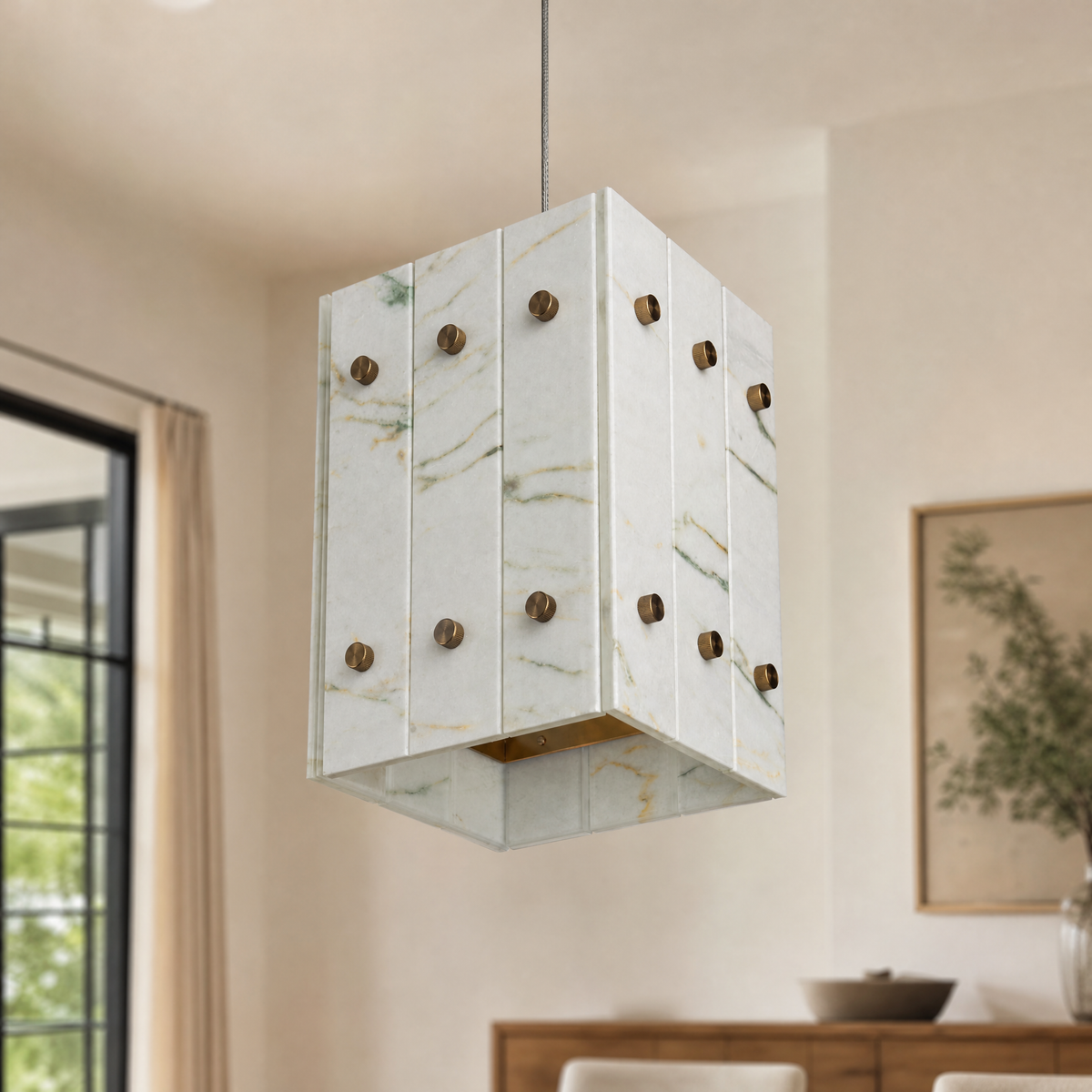 Majestone Stone Cube Mini Pendant