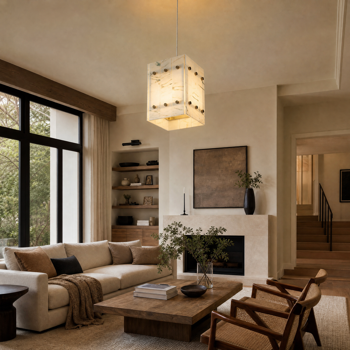 Majestone Stone Cube Mini Pendant