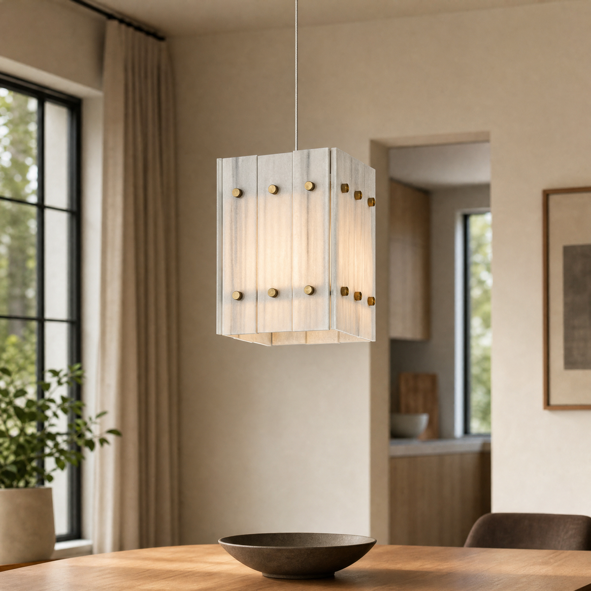 Majestone Stone Cube Mini Pendant