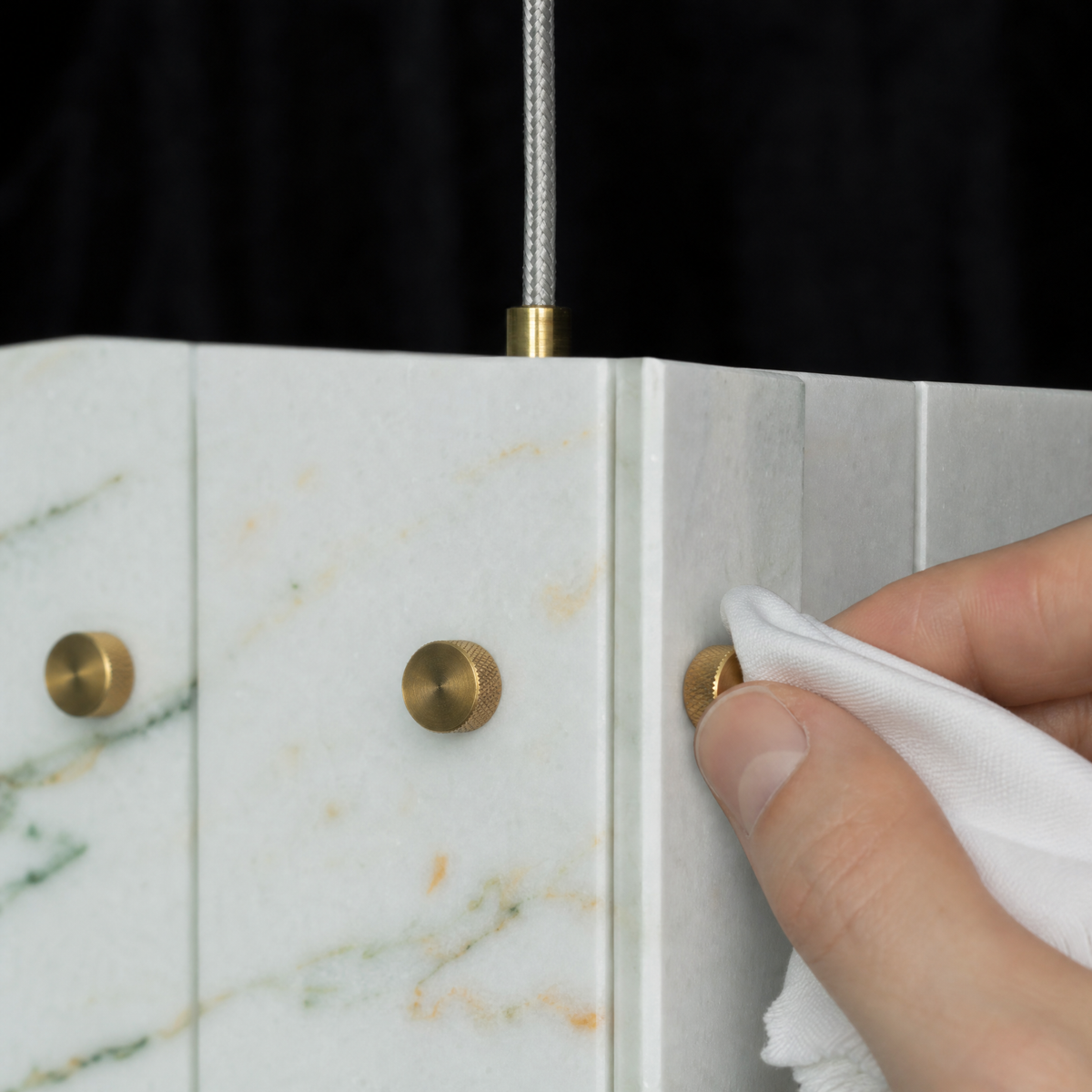 Majestone Stone Cube Mini Pendant