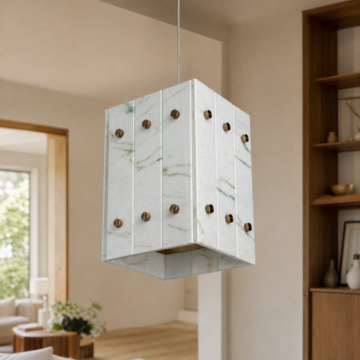 Majestone Stone Cube Mini Pendant