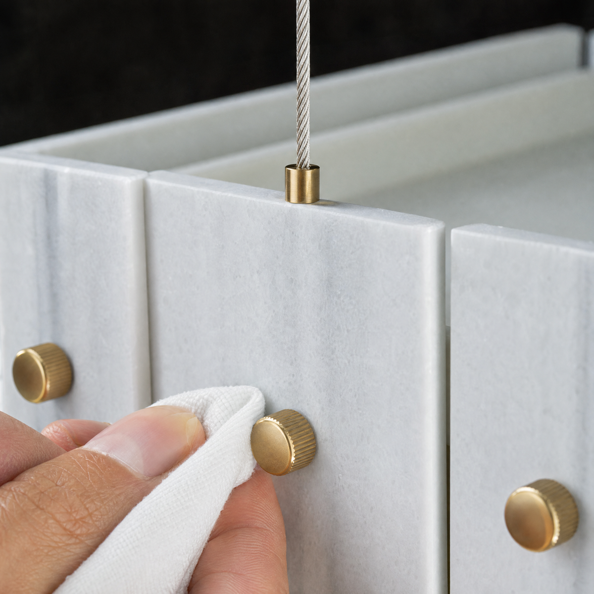 Majestone Stone Cube Mini Pendant