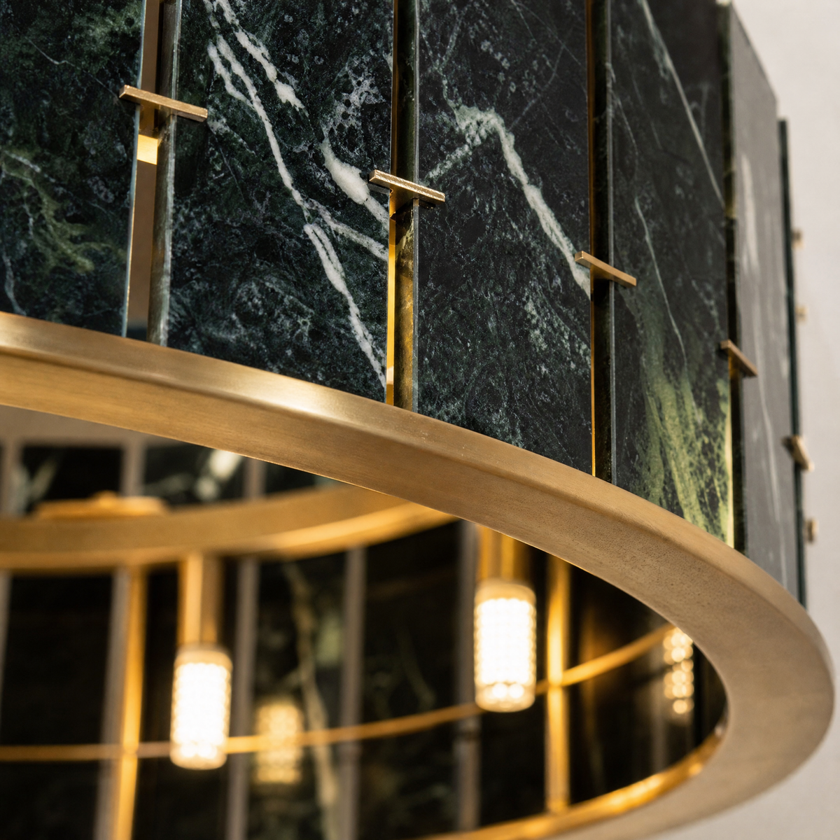 Majestone Stone Tile Ring Chandelier