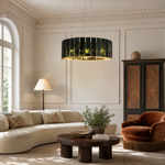 Majestone Stone Tile Ring Chandelier
